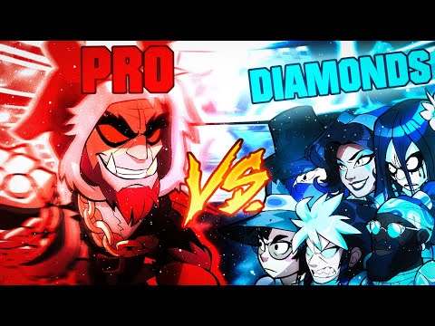 Can 1 Pro Beat 7 Diamonds? Brawlhalla Crew Battle