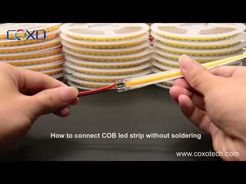 how to use led connectors for COB LED Strip