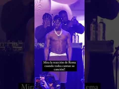 Así reacciona el rapero #rema cuando el público canta su canción a todo pulmón!! #shorts