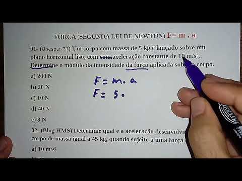 Força (Segunda Lei de Newton)