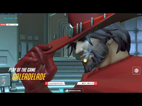 GALE DPS MAIN MCCREE! POTG! 36 ELIMS! [ OVERWATCH SEASON 23 TOP 500 ]