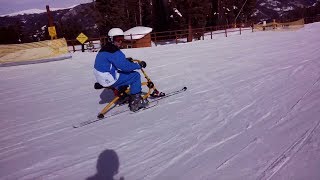 preview picture of video 'Ski Biking (Snow Biking) Keystone Colorado through Google Glass'