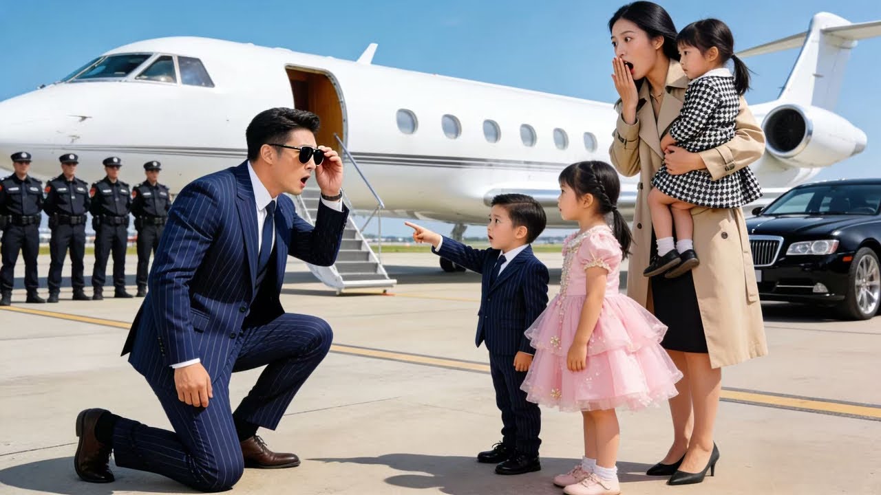 CEO는 젊은 여자의 두 아이를 보고 깜짝 놀랐는데, 자기와 똑같이 생겼더라