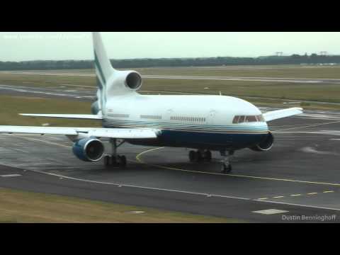 Las Vegas Sands Corp. - L1011 Tristar *N388LS* / takeoff at Dusseldorf *23L* - AWESOME SOUND
