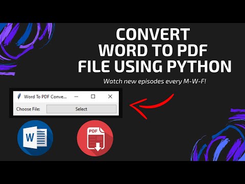 Python Convert Word To Pdf Using Python Gui