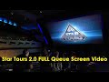 Star Tours 2 0 FULL Queue Line Video Screen Disneyland S Star Wars Ride