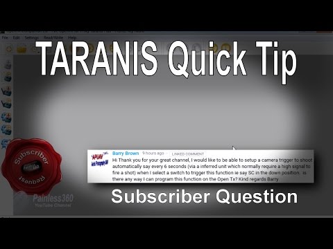 FrSky TARANIS Quick Tip - Setting up a channel to change values automatically