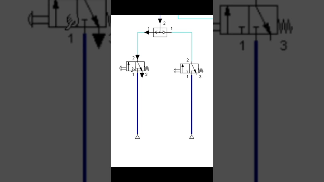 How a Shuttle Valve Works | Pneumatic Animation Explained #Shorts