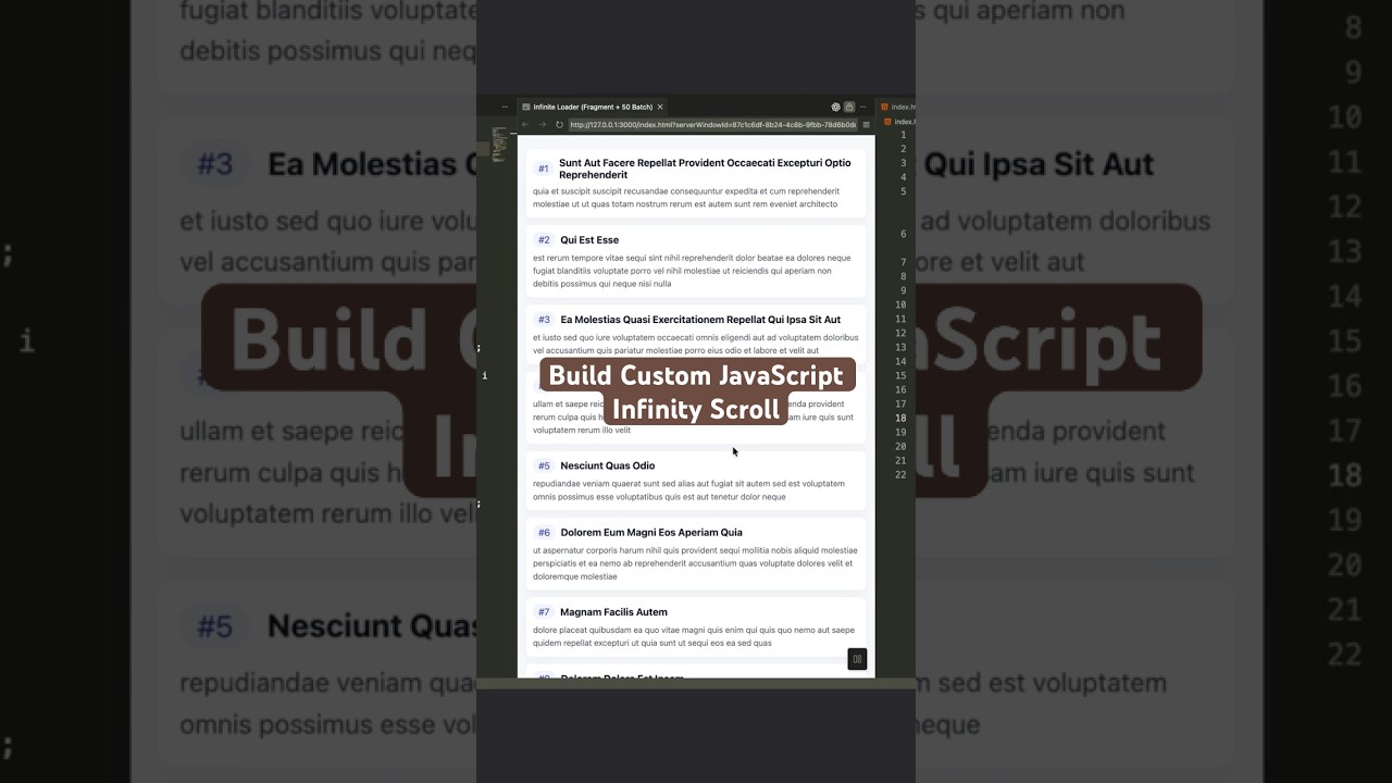 Easy Infinite Scrolling Logic (No Bugs!) 🚫