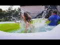 Kid Pushes Daddy In New Swimming Pool Skit 86 000 Subscribers Special