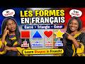 Learn Shapes In French Les Formes En Français Un Carré Un Triangle Un Cœur