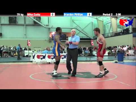 Mike Curby vs. Brandon Phillips at 2013 ASICS University Nationals - FS