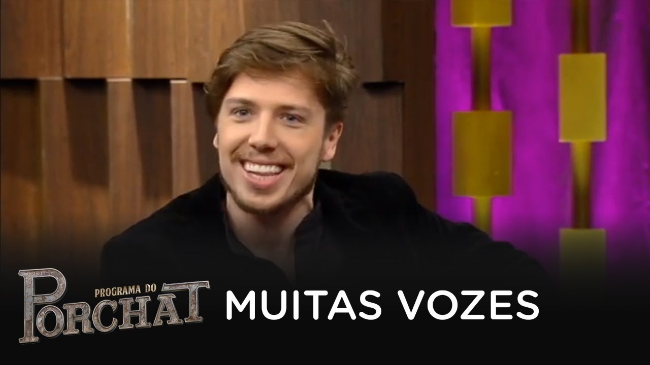 Jefferson Schroeder faz dublagens no palco do Porchat