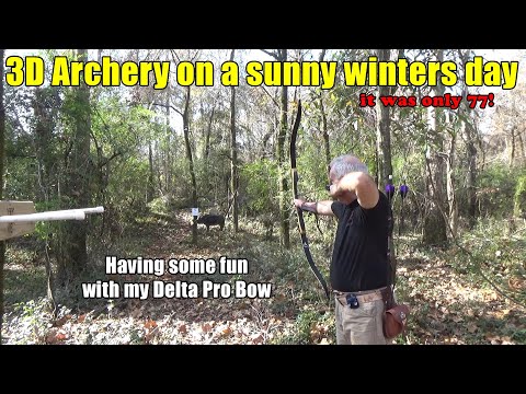 3D Archery on a sunny winters day