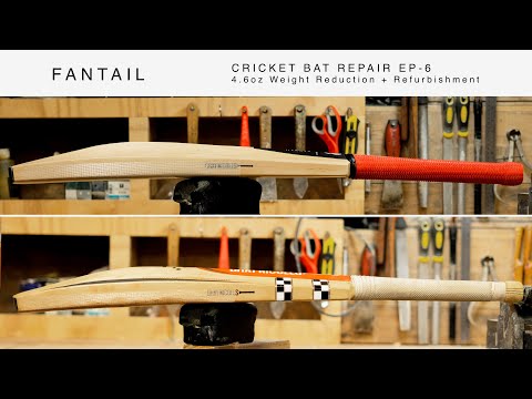 Cricket Bat Repair EP-6 - 4.6oz Weight Reduction + Refurbishment