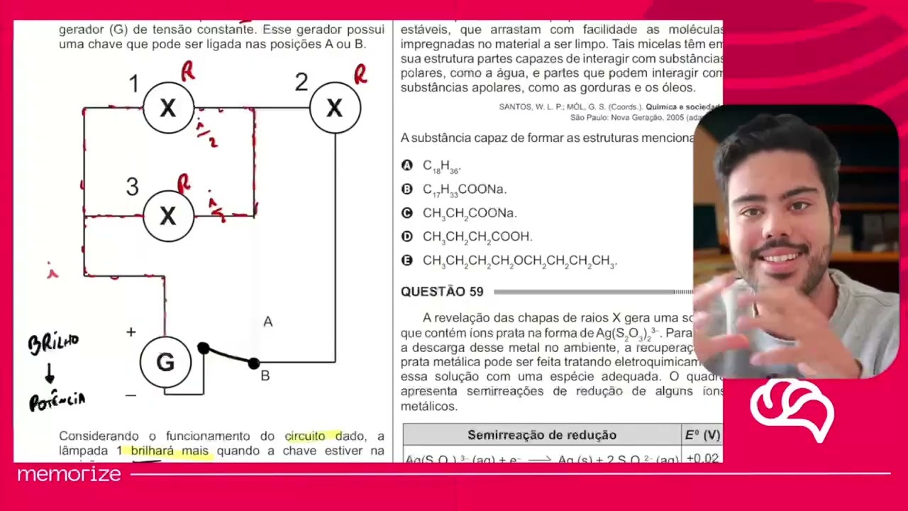 Resolução em Vídeo — Questão 57 ENEM 2014