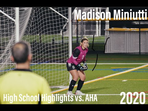 Madison Miniutti | Class of 2022 | High School Highlights vs  AHA