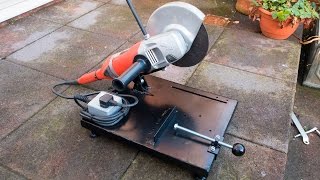 Make your own large angle grinder stand and metal chop saw