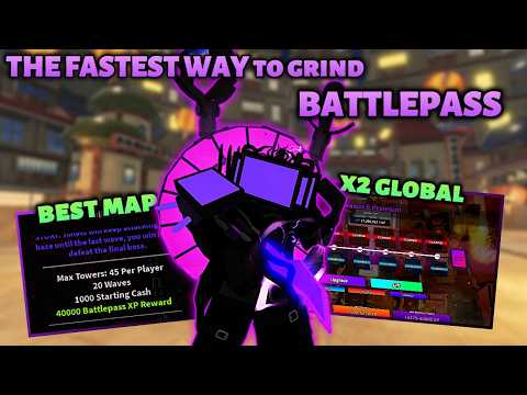 How to grind Battlepass fast ! [ Skibi Defense ] #roblox #towerdefense