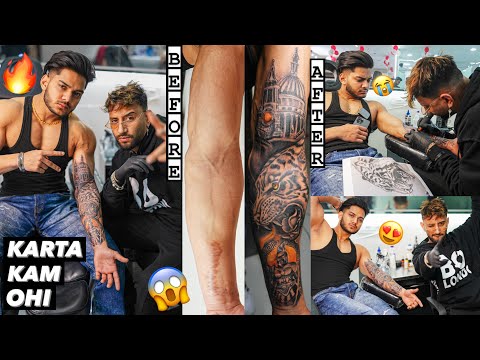 MY FIRST TATTOO EVER BY KAMZ INK ZONE | FOREARM COVERUP TATTOO | @KAmzInkZonetattoos | SEHAJ ZAILDAR