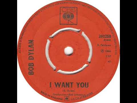 UK New Entry 1966 (228) Bob Dylan - I Want You