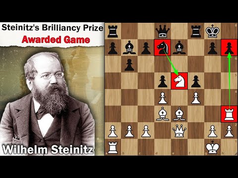 Steinitz's Brilliancy Prize Awarded Game || Wilhelm Steinitz vs Augustus Mongredien 1862