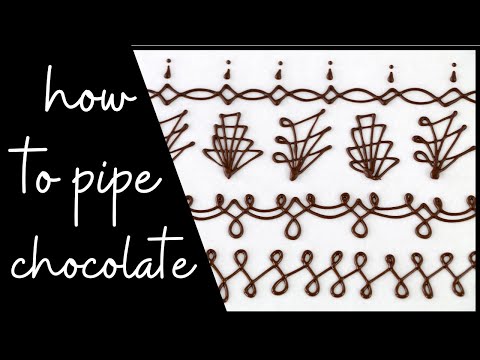 Pipe Chocolate Decorations for Practice | DOWNLOADABLE PATTERNS!