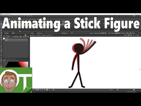 Animating a stick figure - OpenToonz Tutorial