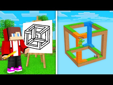 JJ and Mikey Use DRAWING MOD to DRAW ANY ITEM for Prank! - Minecraft (Maizen)