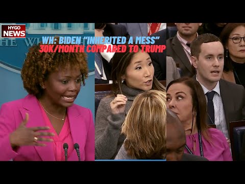 WH: Biden “Inherited A Mess” at Southern Border, blames Republicans, 30K/month compared to Trump