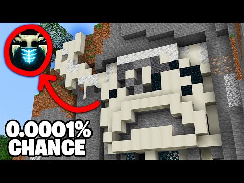 Encontrei esse FÓSSIL de WARDEN RARO no Minecraft