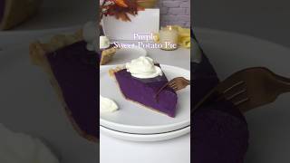 Purple Sweet Potato Pie 🥧 #sweetpotatopie  #halloweenwithshorts