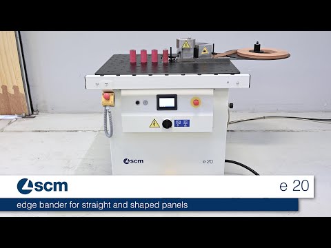 SCM Manual edge bander E 20 for straight and shaped panels with PUR Gluepot