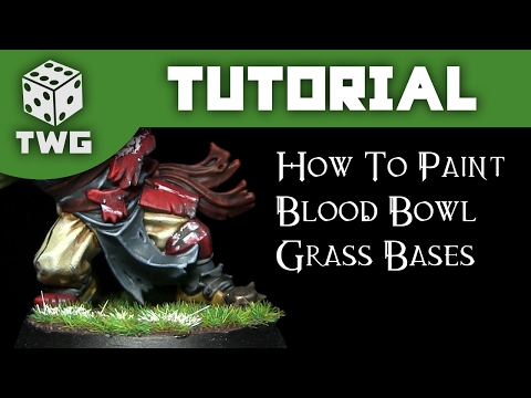 Games Workshop Tutorial: How To Paint Blood Bowl Grass Bases