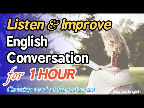 1 hora de prática de conversação em inglês Pedindo comida no restaurante Melhore a fala