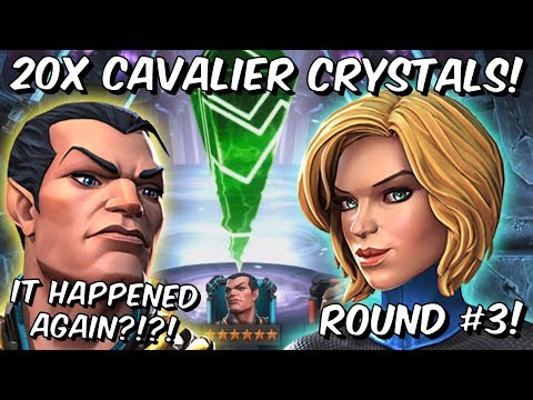 20x 6 Star Invisible Woman Cavalier Featured Crystal Opening Round #3! - Marvel Contest of Champions