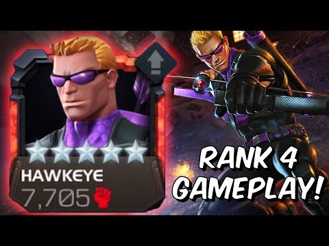 5 Star Hawkeye Rank 4 Rank Up & Gameplay! - Marvel Contest of Champions