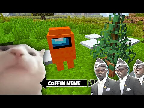 [Part 19!] Cat Vibing on "Among Us" Coffin Meme- Minecraft Pugball