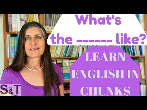 LEARN ENGLISH IN CHUNKS - What's the ------ like? #shorts
