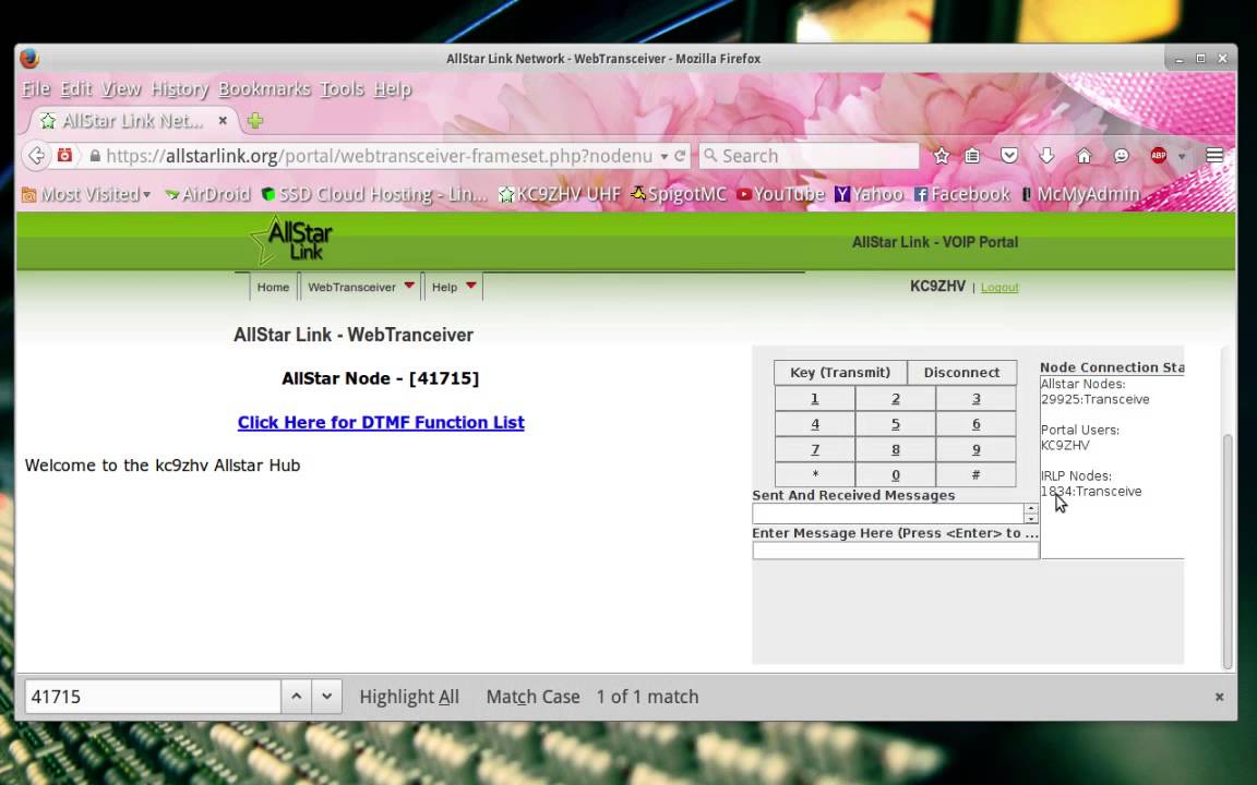 How to use Allstarlink Web Transceiver