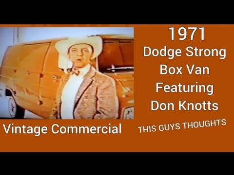 1971 Dodge Van Commercial Featuring Don Knotts