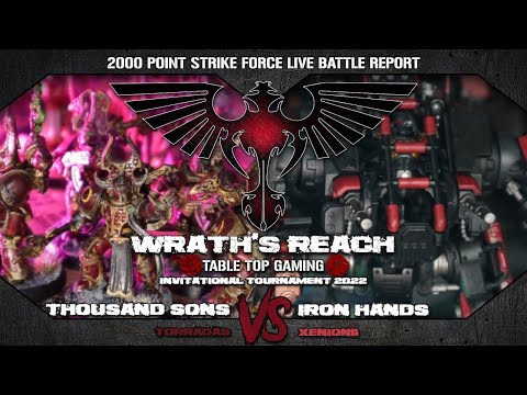 Thousand Sons vs Iron Hands  || 2000 Point 9th Edition Strikeforce Live Battle Report