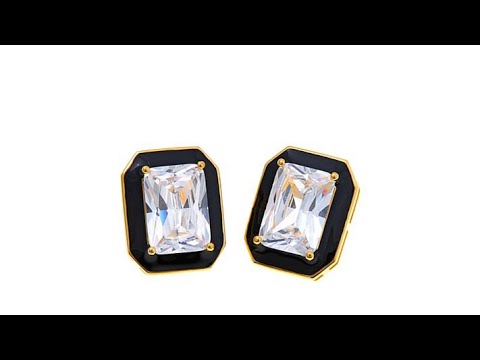 Real Collectibles by Adrienne EmeraldCut Enamel Studs