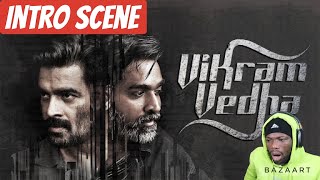 Vikram Vedha Movie Scenes | Intro Scene REACTION | Vijay Sethupathi |Madhavan | Prem