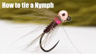 Tying a Pheasant Tail variant nymph with CDC Hackle and Hot Spot