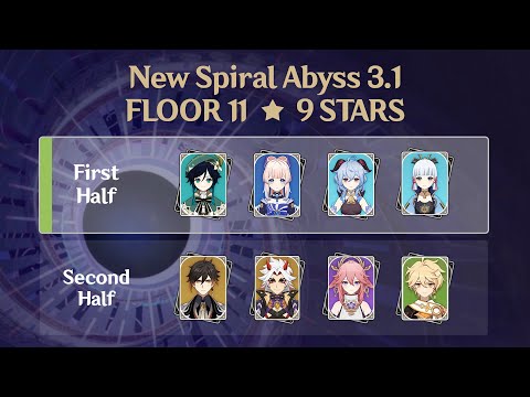 3.1 Spiral Abyss Floor 11 Gameplay (NEW ENEMIES) | Genshin Impact 3.1