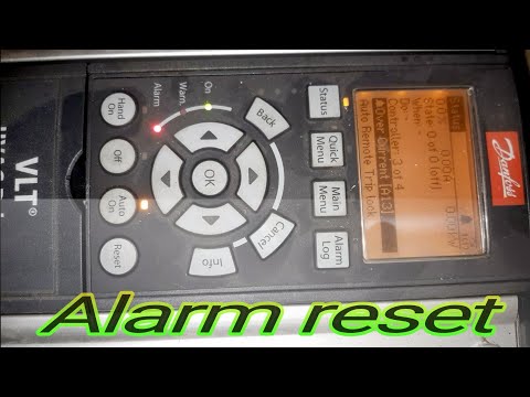 VLT HVAC Drive Alarm reset procedure/system