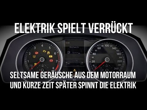 Elektrik spinnt/ spielt verrückt, mehrere Kontrollleuchten im Cockpit, Servo nio. Electrics spinning
