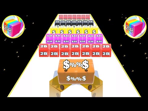 Relax & Satisfying Mobile Game New Video Jelly Run 2048 - 2048 ball run gameplay walkthrough part 2