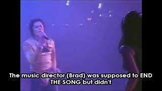 Michael Jackson fired his music director on stage!!